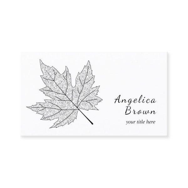 Black Maple Leaf