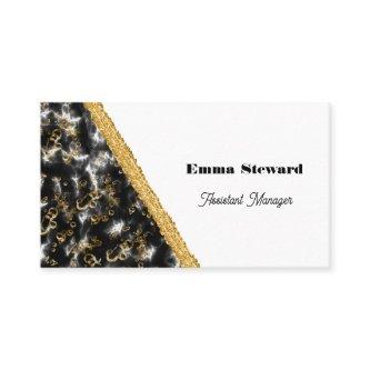 Black Marble Glam Gold & Glitter
