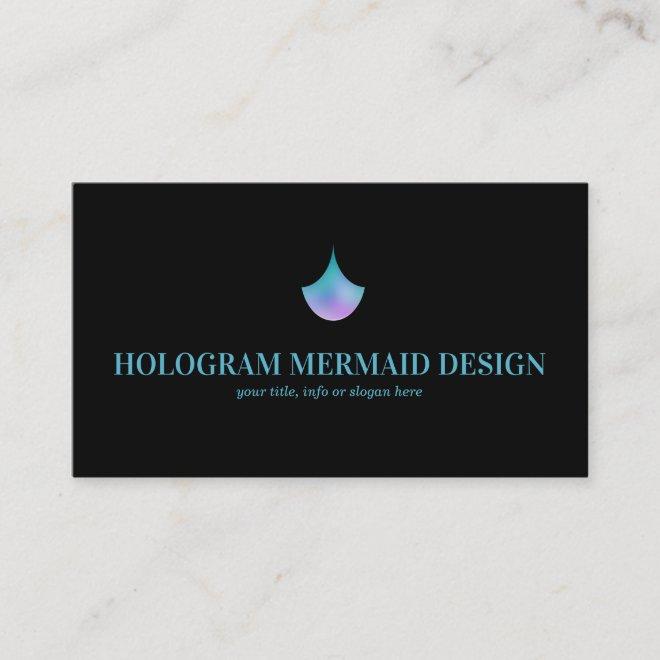 Black Mermaid Hologram Tail
