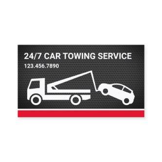 Black Mesh Car Towing Service Tow Truck