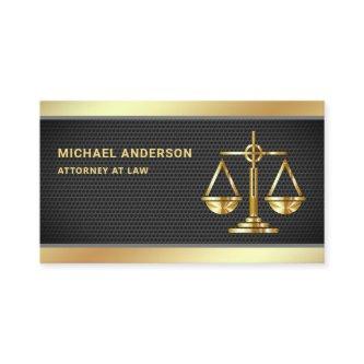 Black Mesh Gold Justice Scale Lawyer Attorney