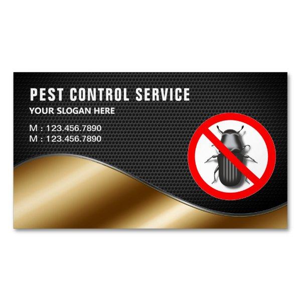 Black Mesh Gold Pest Control Service  Magnet