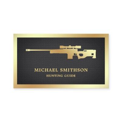 Black Mesh Gold Sniper Rifle Gun Shop Gunsmith