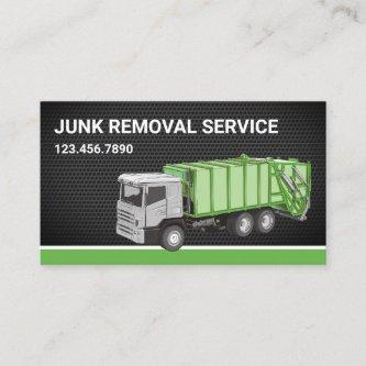 Black Mesh Junk Removal Service Garbage Truck