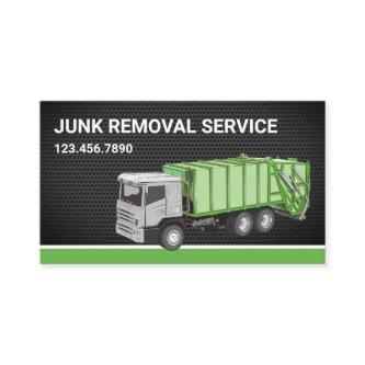 Black Mesh Junk Removal Service Garbage Truck