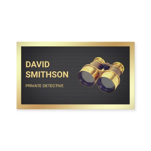 Black Mesh Private Investigator Detective
