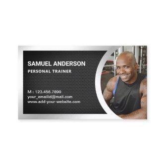 Black Mesh Silver Fitness Personal Trainer Photo