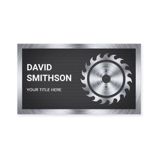 Black Mesh Steel Circular Saw Handyman Carpenter