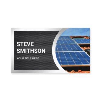 Black Mesh Steel Rooftop Solar Panels