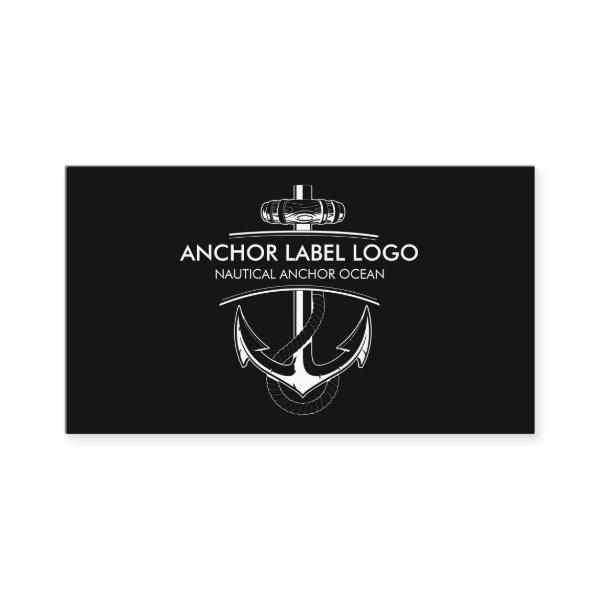 Black Modern Nautical Anchor