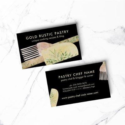 Black Modern Pastry Chef Cake Maker bakery
