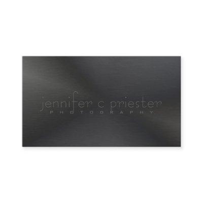 Black Monotones Metallic Brushed Aluminum Look 3