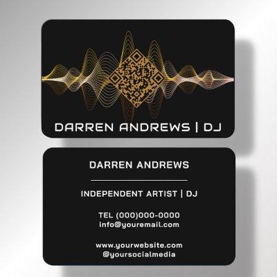 Black | Music QR Code Soundwave