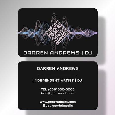 Black | Music QR Code Soundwave