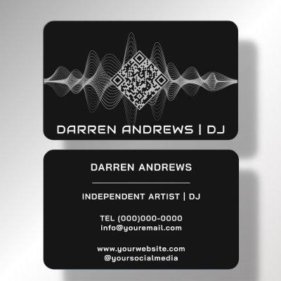Black | Music QR Code Soundwave