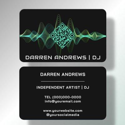 Black | Music QR Code Soundwave