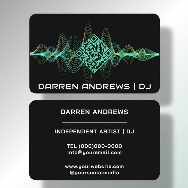 Black | Music QR Code Soundwave