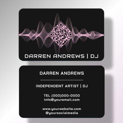 Black |  Music QR Code Soundwave