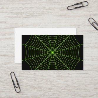 Black neon green spider web Halloween pattern