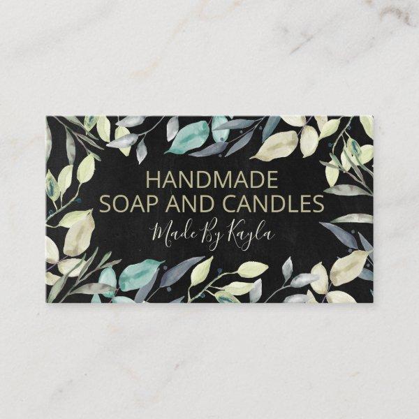 Black Neutral Greenery Handmade Soap And Candles