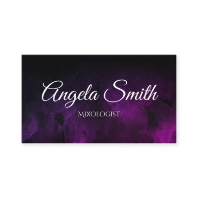 Black Ombre Purple Watercolor