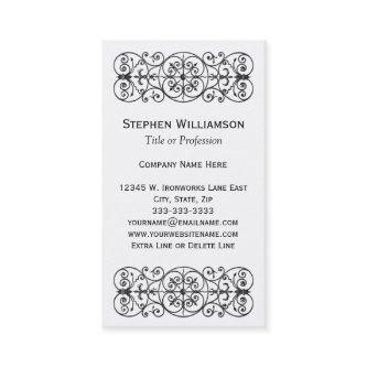 Black Ornamental Scroll Wrought Iron Professional