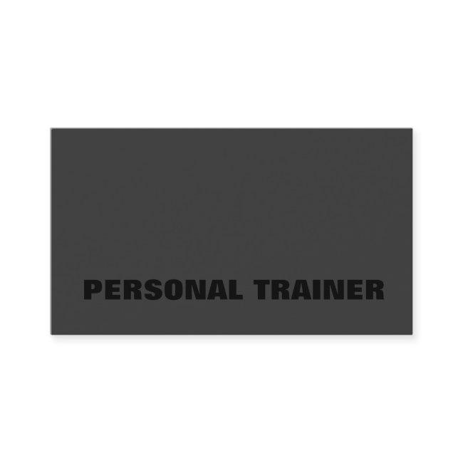 Black Out Personal Trainer Fitness Sport
