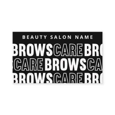 Black Pattern Brows Aftercare PMU Brow Instruction