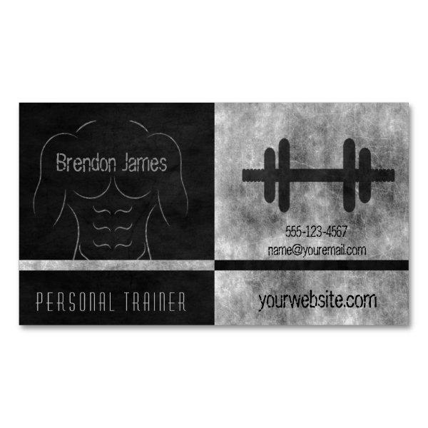 Black Personal Trainer Muscular Ripped Muscle Man  Magnet