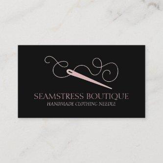 Black Pink Tailor Seamstress Alterations Needle