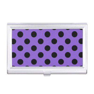Black polka dots on lavender  case
