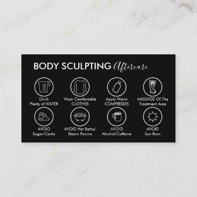 Black Post Body Sculpting Aftercare Instruction