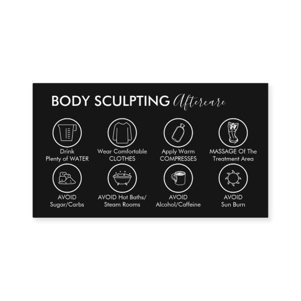 Black Post Body Sculpting Aftercare Instruction