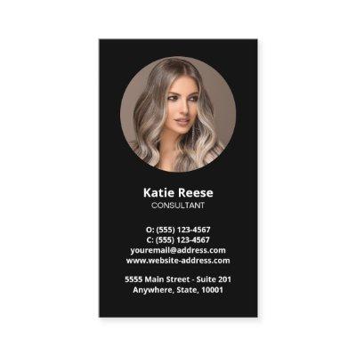 Black Professional Photo Social Media QR Code
