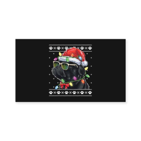 Black Pug Christmas Tree Dog Mom Dad Ugly Sweater
