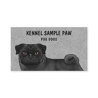 Black Pug Mops Cartoon Dog Kennel Pug Breeder