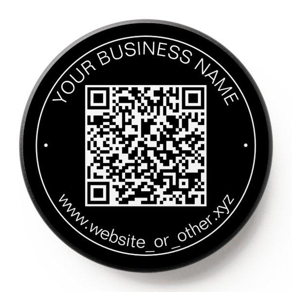 Black QR Code Smart Contact PopSocket