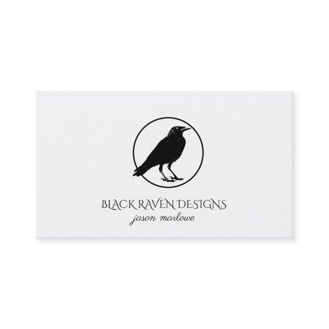 Black Raven In Circle