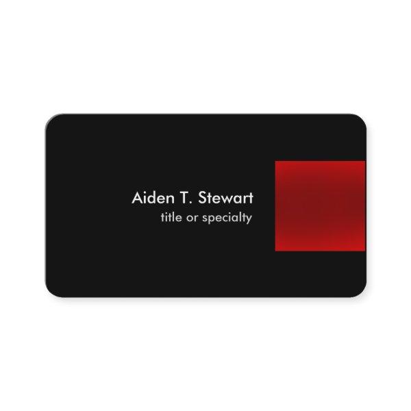 Black Red Modern Unique Plain Trendy Professional