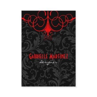 Black & Red Vintage Damasks  Template