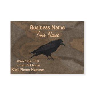 Black Rook British Corvid and Rustic Background
