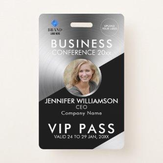 Black Silver Business Conference Exhibition Photo Badge