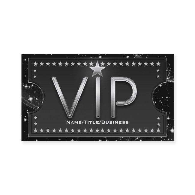 Black & Silver Chic Glam VIP Custom Ticket