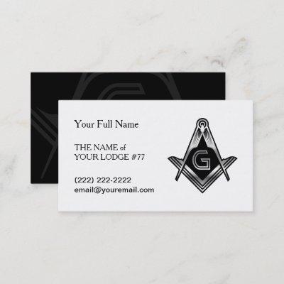Black & Silver Masonic  | Freemason