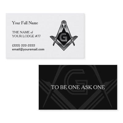 Black & Silver Masonic  | Freemason