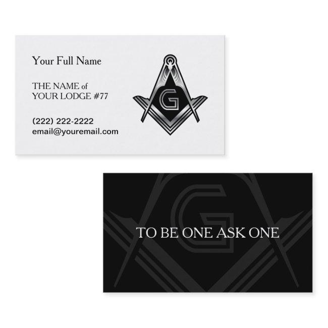 Black & Silver Masonic | Freemason