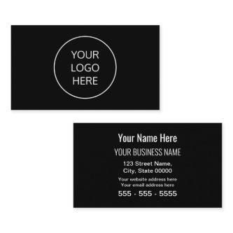 Black Simple Modern Add Your Logo
