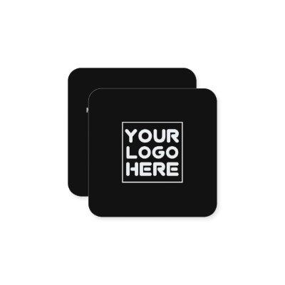 Black Square  with Company Logo