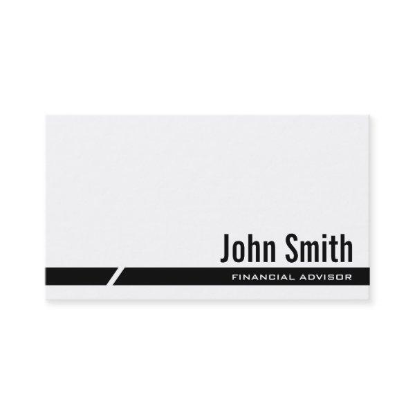 Black Stripe Financial Advisor