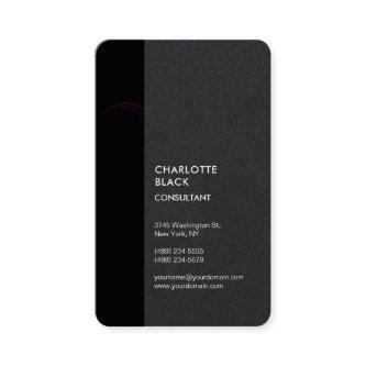 Black Stripe Minimalist Modern Stylish Simple